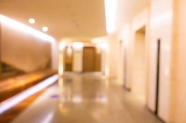 Soyut bulanık otel lobisi arka plan için iç mekan ve salon