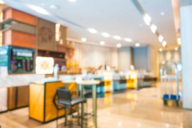 Arka plan için soyut bulanık restoran barı ve kafenin içi