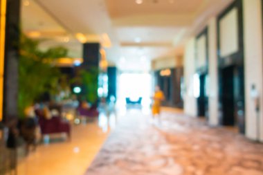 Soyut bulanık otel lobisi arka plan için iç mekan ve salon