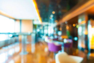Soyut bulanık otel lobisi arka plan için iç mekan ve salon