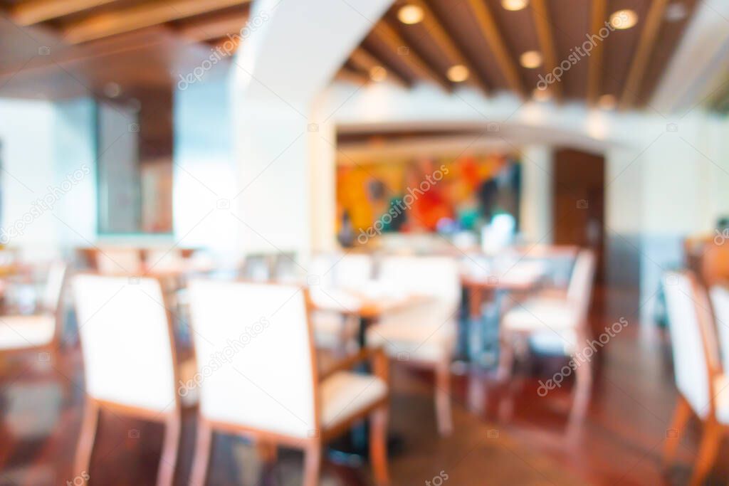 Abstract blur hotel lobby interior and hall for background