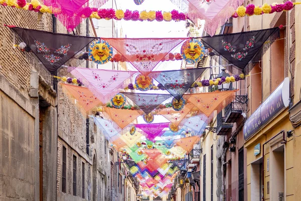 Fiestas Calle Oso Madrid — Stockfoto