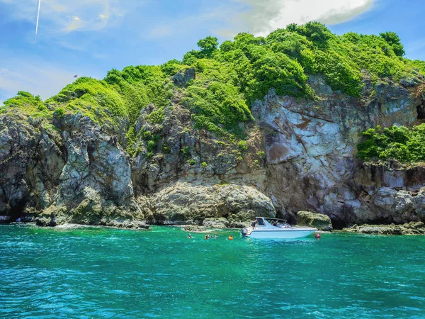 Hermoso Paisaje Marino Con Koh Talu Isla Rayong Ciudad Océano — Foto de Stock