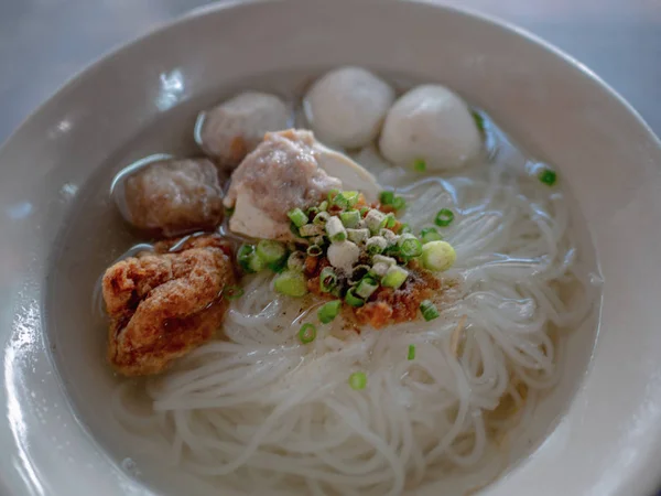 Tayland Şehriye Restauran Çin Noodle Tarzı — Stok fotoğraf