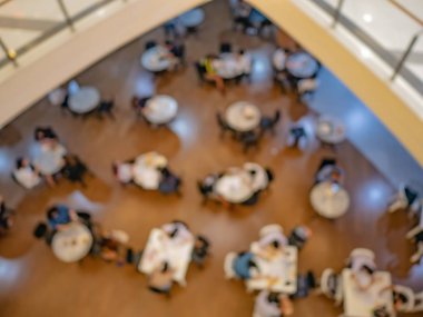 Concep Alışveriş mağaza, Food court, soyut bulanık fotoğraf