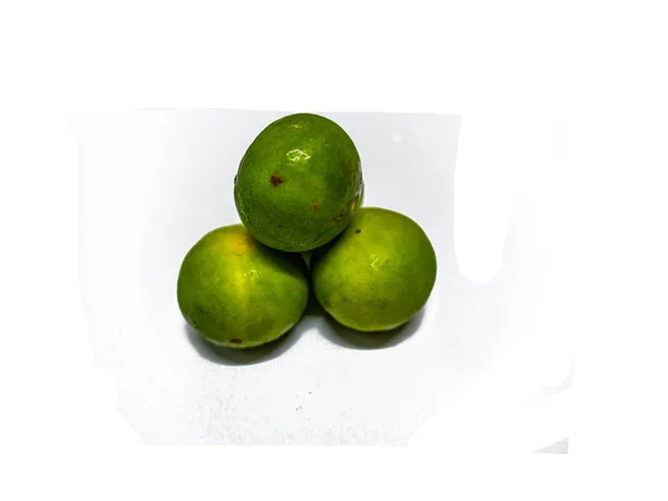 Group Lime Isolated Backgroun — Stock Photo, Image