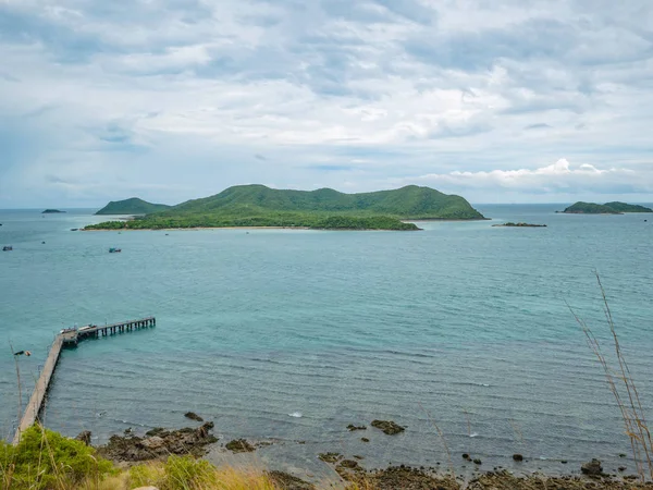 Viewpoint Khao Jor Pier Idyllic Ocean Samae San Island Rainy — Stok Foto