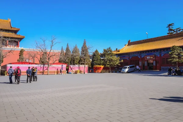 Peking Kina Februari 2017 Förbjudna Palatset Med Unbekantade Kinesiska Folket — Stockfoto