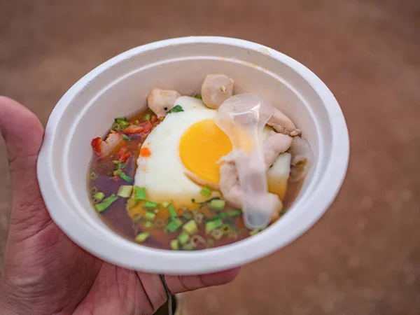 Khaw Perp Die Berühmte Nudel Lokales Essen Sukhothai City Thailand — Stockfoto