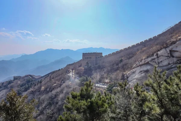 Great Wall of China in autumn season in Beijing city china.Great wall of China one of the 7 Wonders of the World