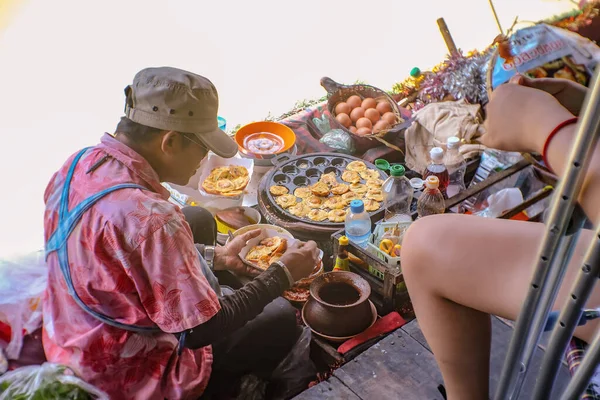 Chonburi Thailand June 2017 Unacquainted Thai People Selling Thai Famous — Stock Photo, Image