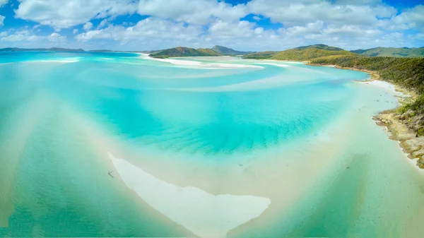 Hill Záliv Whitehaven Beach Ostrově Whitesunday Queensland Austrálie — Stock fotografie