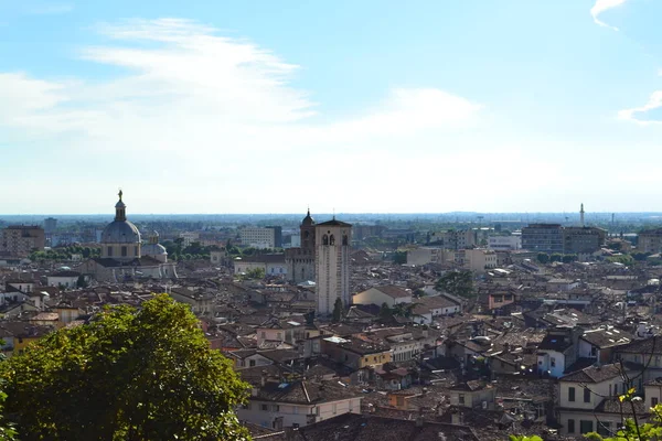 Skyline Рассвете Городе Брешиа Италия — стоковое фото