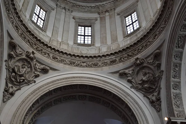 Stucwerk Het Interieur Van Nieuwe Kathedraal Duomo Nuovo Brescia — Stockfoto