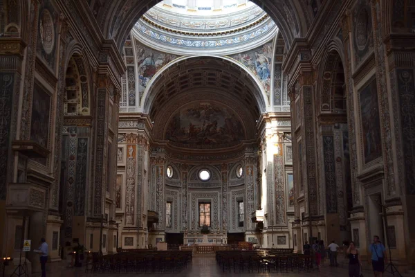 Mantova Italia Circa Julio 2018 Interior Basílica San Andrés Iglesia —  Fotos de Stock