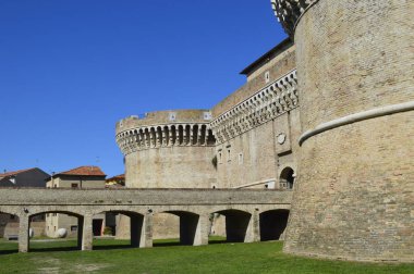 Ortaçağ Kalesi Rocca Roveresca Senigallia, İtalya