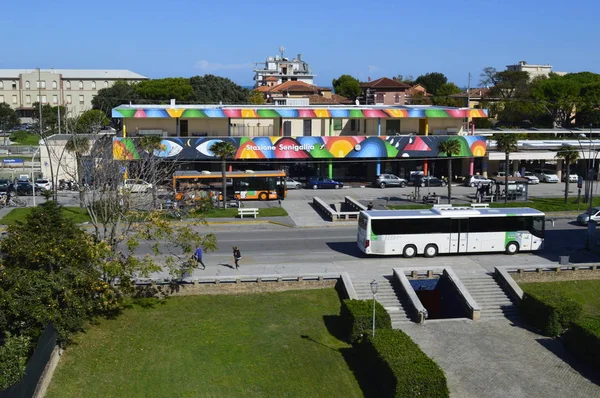 Senigallia Italia Octubre 2017 Estación Senigallia Luz Del Día Desde —  Fotos de Stock