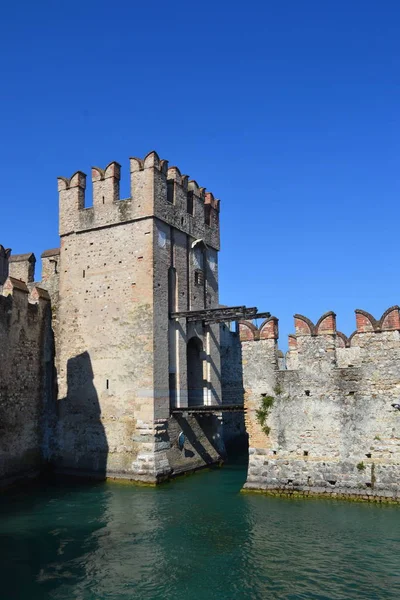 Château Scaligers Sirmione Région Lombardie Italie — Photo