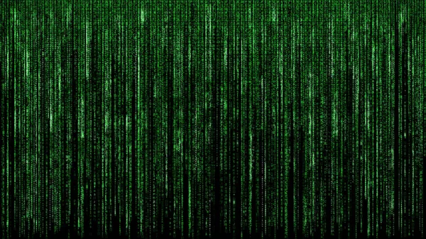 Grüne binäre Matrix-Code abstrakte Computer Hacker digitales Netz — Stockfoto