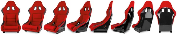 Collezione set di rosso nero in fibra di carbonio motorsport racing car tun — Foto Stock