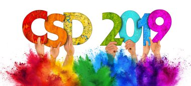 ahşap Christopher sokak gün csd 2019 colorfu kadar tutan insanlar