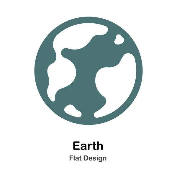 Earth Flat Illustration — Stock Vector