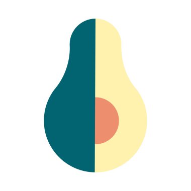 Avokado vektör çizimi