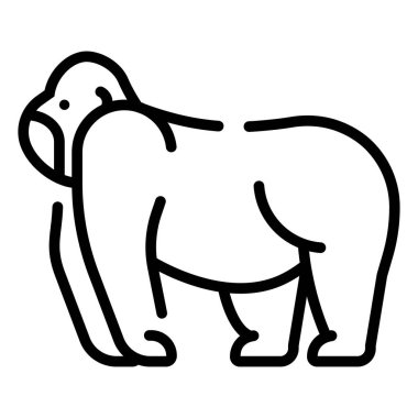 Goril hat illüstrasyon 