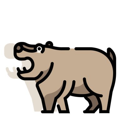 Su aygırı Linecolor illüstrasyon