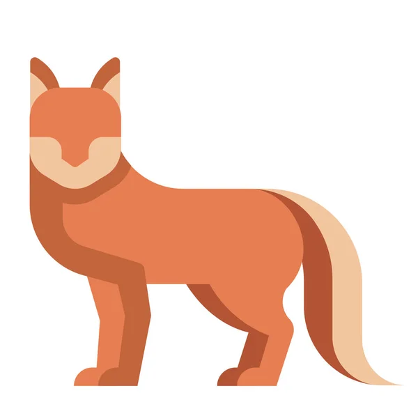 Fox ilustración plana — Foto de Stock