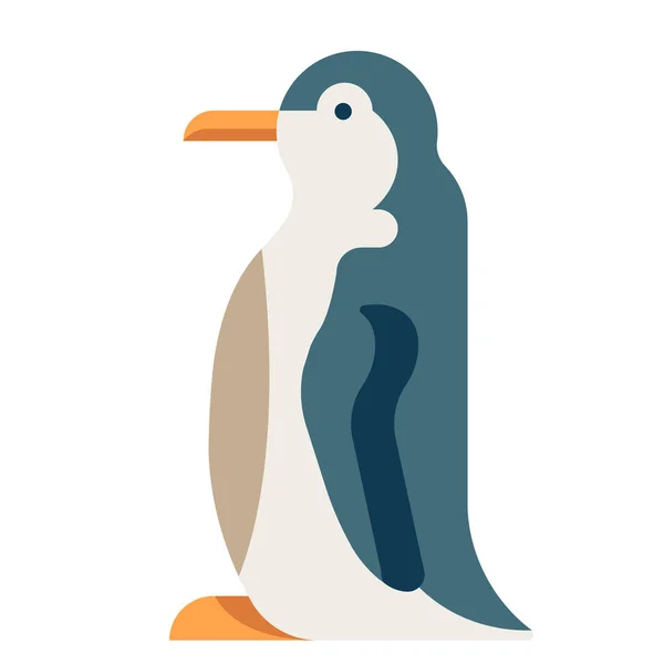 Пінгвін плоских ілюстрація — стоковий вектор