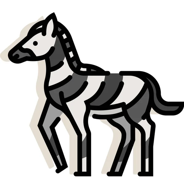 Zebra LineColor ilustración — Vector de stock