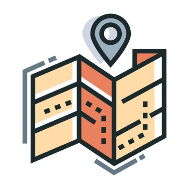 Harita yer satırı renk simgesi