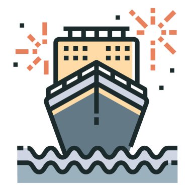 Cruise Line renkli simge