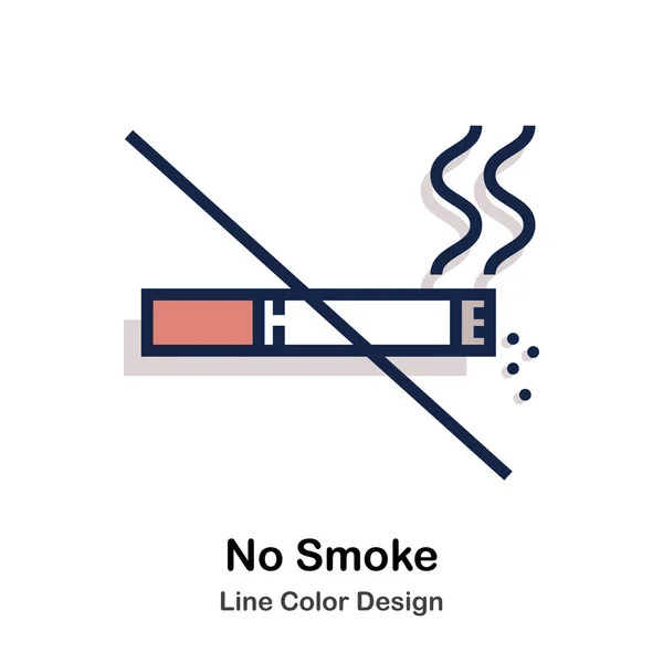 ない煙の線の色 — ストックベクタ