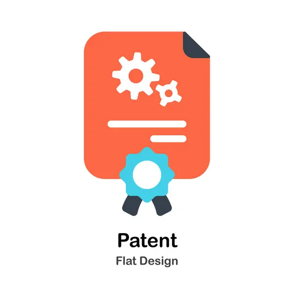 Patent vlakke afbeelding — Stockvector