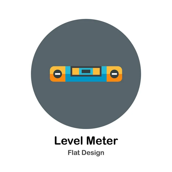 Indicateur de niveau icône plate — Image vectorielle