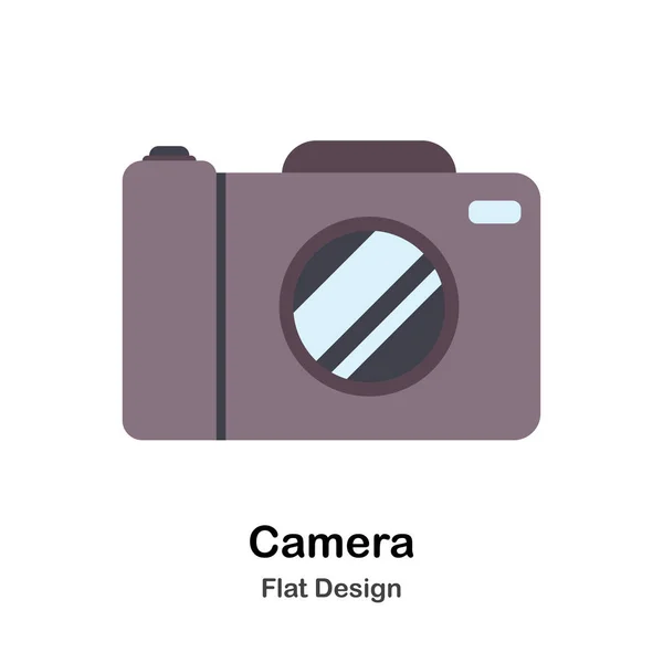 Camera Flat Illustration — Stock Vector