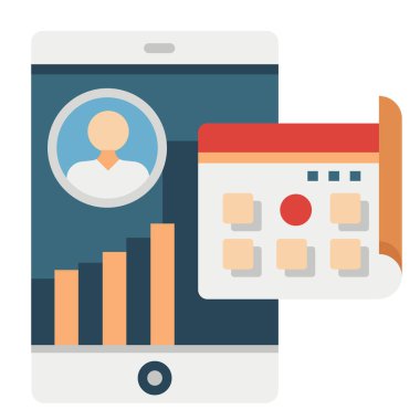 Günlük etkin kullanıcı düz illüstrasyon