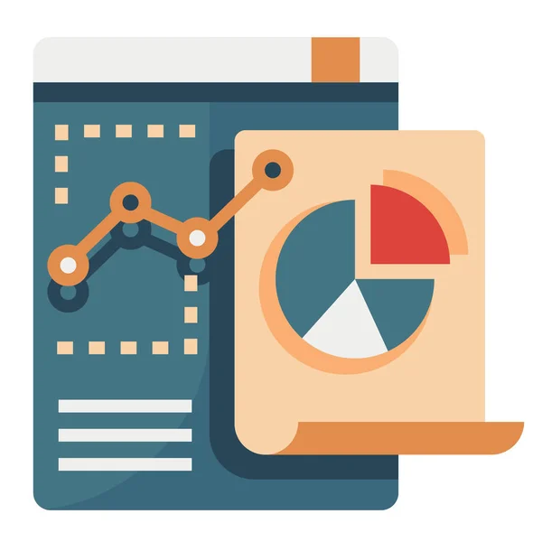 Анализ данных Плоская иллюстрация — стоковый вектор