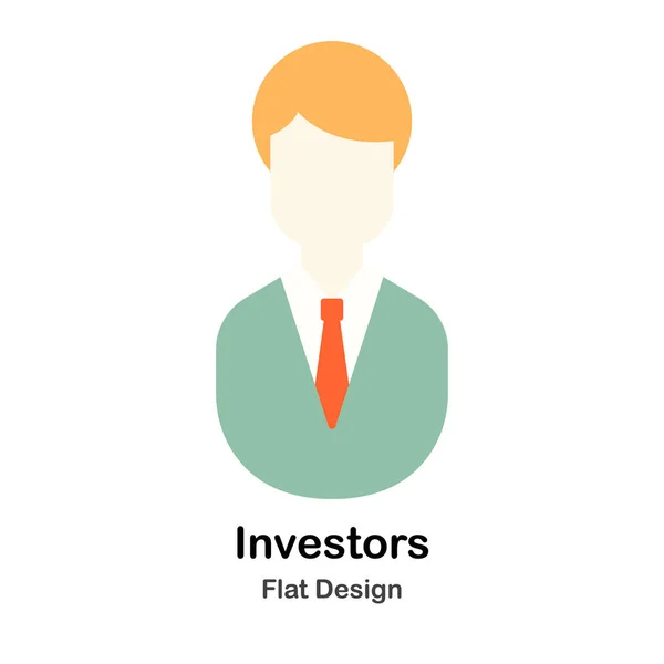 Investor Flat Illustration — Stock Vector