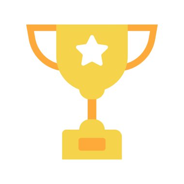 Kupa düz illüstrasyon