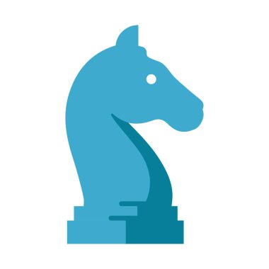 Satranç düz illüstrasyon