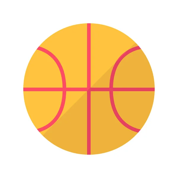 Επίπεδη εικονίδιο μπάσκετ — Διανυσματικό Αρχείο