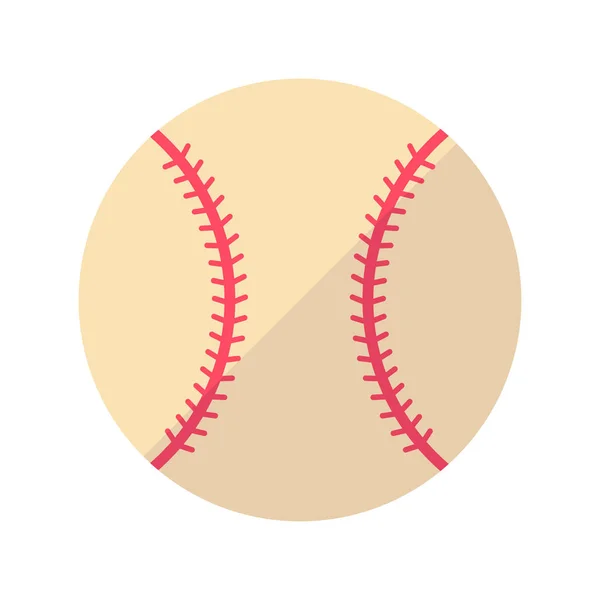Ícone de beisebol plana — Vetor de Stock