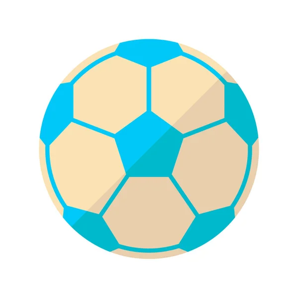 Soccer icône plate — Image vectorielle