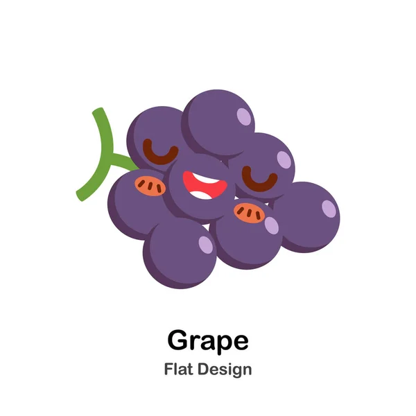 Grape Flat Icon — Stock Vector