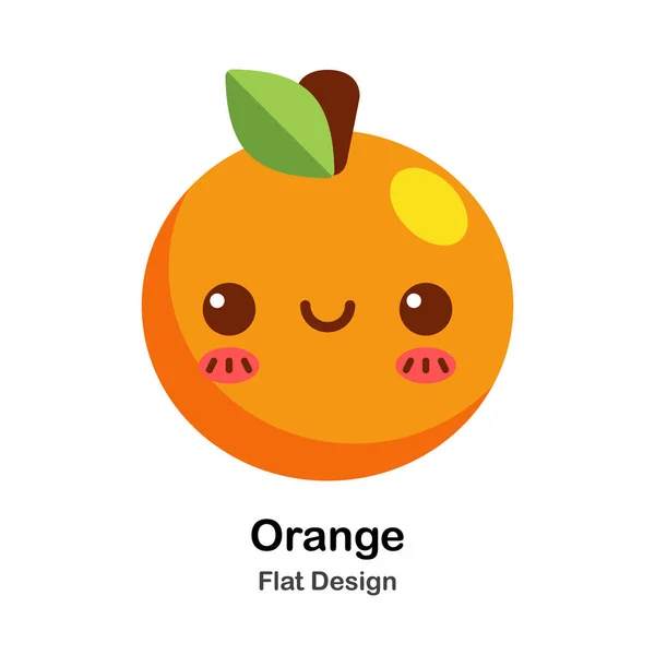 Icono plano naranja — Archivo Imágenes Vectoriales