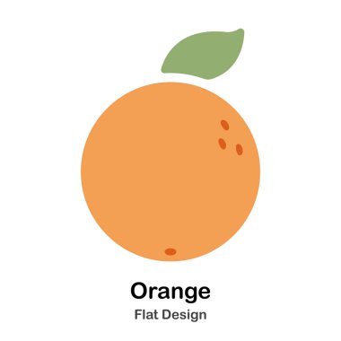 Turuncu düz simgesi