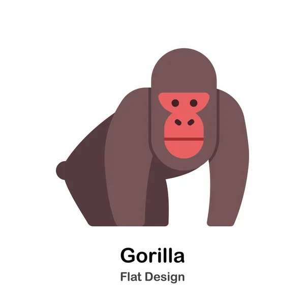 Gorilla-Ikone — Stockvektor